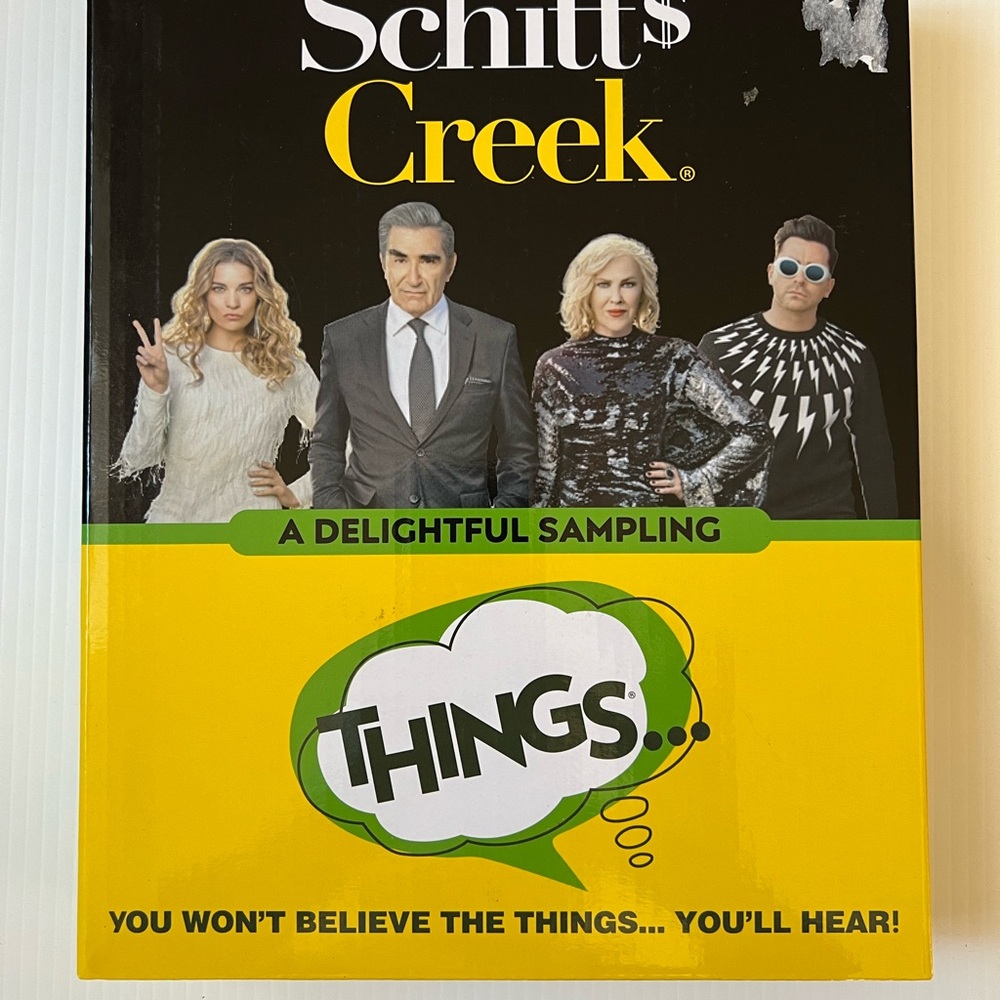 Schitts Creek A Delightful Sampling Things Card Game 100 Topic Cards New